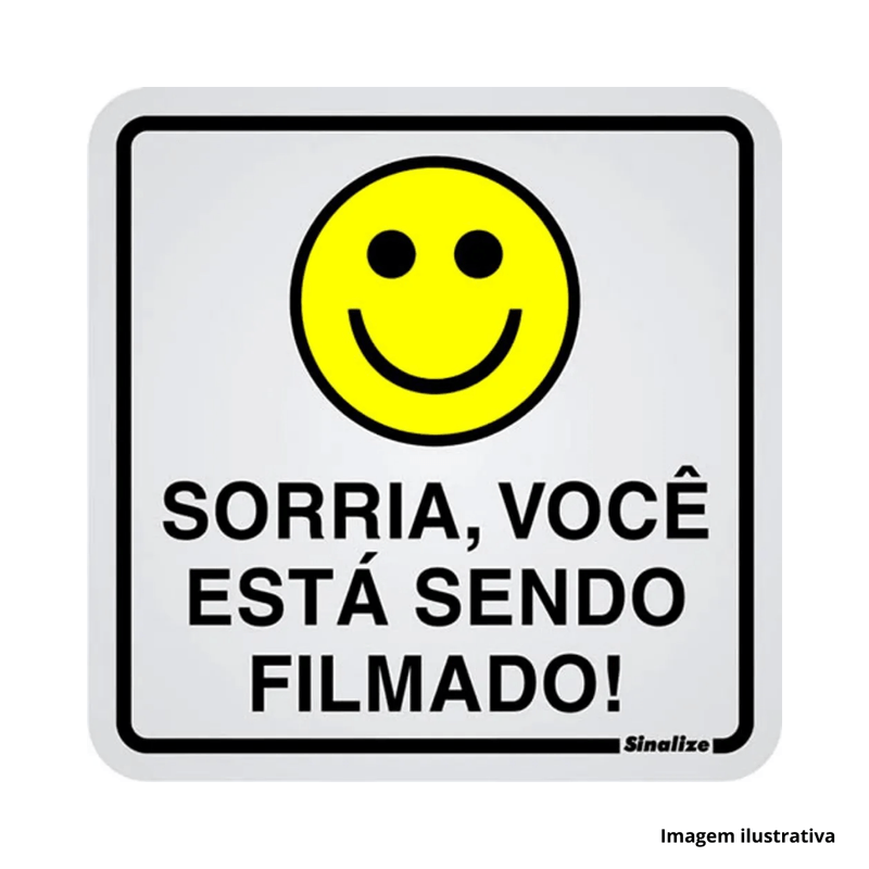 Placa_em_alumnio_de_identificao_sorria_voc_est_sendo_filmado_15x15cm__sinalize_ref120aq_4583510
