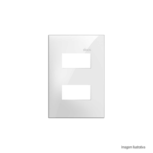 Placa 4 x 2 2 postos separados branco simon 35 /ref:35612-30.