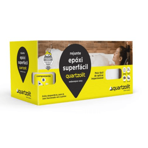 Rejunte epóxi superfácil 1kg marrom café - quartzolit