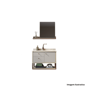 Kit belgo 800 suspenso pinho/fendi rose gol travertino- gaam /ref.201029
