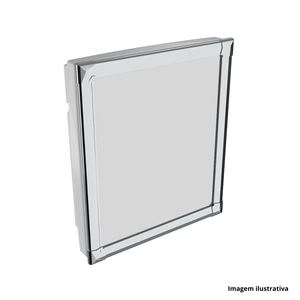 Armário Plástico Versátil C/ perfil de Alumínio Sobrepor/Embutir 31x10x36cm - ASTRA  /REF:AL41*BR1.