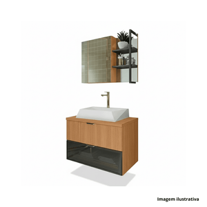 Kit quebec 80 suspenso louro freijo - balcony /ref.222fr