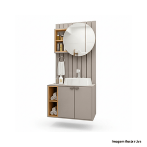 Kit balcão galti suspenso 80cm connect balcony /ref.219fco