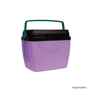 Caixa térmica 34l lilás e verde mor /ref:25108245.