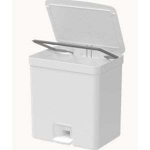 Lixeira de pedal trium 20 l branco - ou plásticos