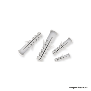 Bucha de nylon com anel 05mm com 20 unidades - bemfixa /ref.3051