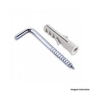 Bucha de nylon com anel 5mm e escápula zincada 3x50mm com 04 unidades - bemfixa /ref.7321