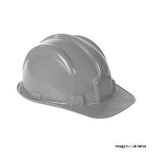 Capacete de segurança com carneira cinza - vonder /ref.70.90.000.310
