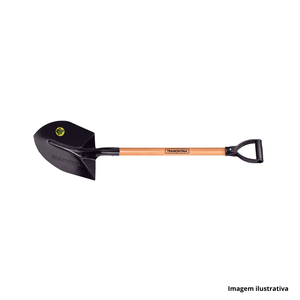 Pá de bico com cabo de madeira 71cm tramontina /ref:77459/434.