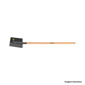 Pá de corte quadrada com cabo de madeira 120cm tramontina /ref:77400/524.