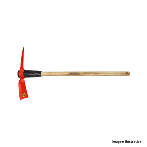 Picareta alvião em aço com cabo de madeira de 90cm tramontina /ref:77303/543.