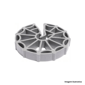 Espaçador para ferro circular 25mm cinza - sândalo /ref.130925