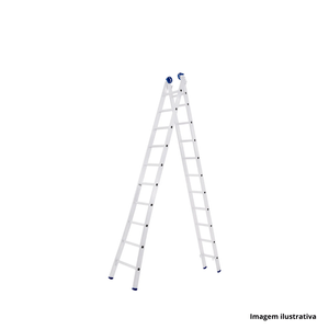 Escada de alúminio extensíva 2x10 - mor /ref.5206