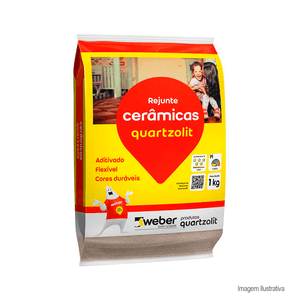 Rejunte flexível 1kg corda - quartzolit