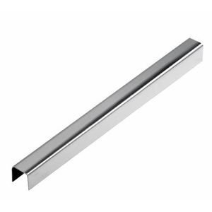 Perfil em aço inox docor brilho 10xx10mm com 3mts cromado - vidcardi