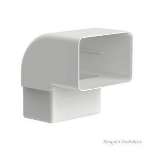 Joelho retangular aquapluv style 90° 100x65mm - tigre