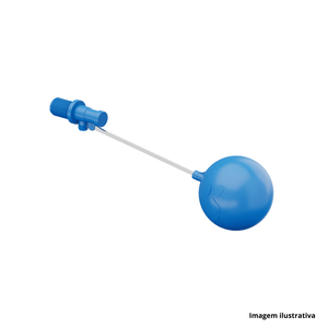 Boia de pvc com haste metálica 3/4 - tigre /ref.100002306