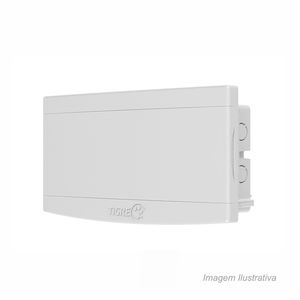 Caixa de distribuição slim com 12 disjuntores embutir - tigre