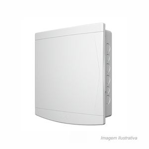 Quadro de distribuição para 18/24 disjuntores sem barramento embutir - tigre