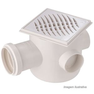 Caixa sif. montada 100x100x50 quad.tigre branco