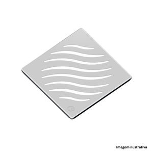 Grelha quadrada 150mm inox - tigre /ref.27471367