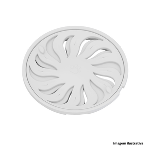 Grelha redonda abre e fecha 100mm branco - tigre /ref.27505708