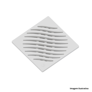 Grelha quadrada 100mm branco - tigre /ref.27505007