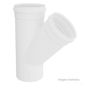 Junção de esgoto simples 75x75 - tigre