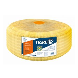Mangueira corrugada amarelo 3/4 25mts - tigre