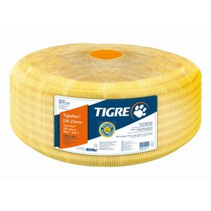 Mangueira corrugada 1 amarelo 25mts - tigre