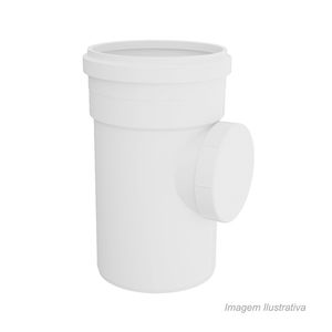 Tee de esgoto inspeção 100x75 - tigre