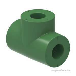 Tee ppr redução central 32x25x2mm - tigre