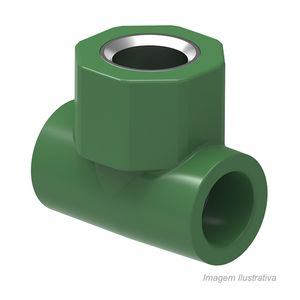 Tee com rosca central fêmea ppr 25x3/4 - tigre