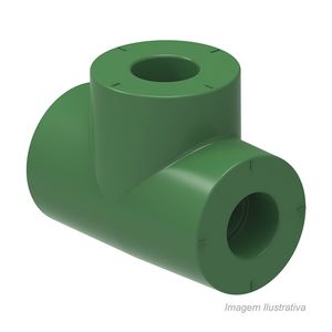 Tee ppr redução central 90x75x90mm - tigre