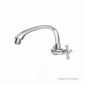 Torneira cozinha horizontal cromado cross tigre