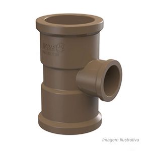 Tee de redução soldável 75x60mm - tigre