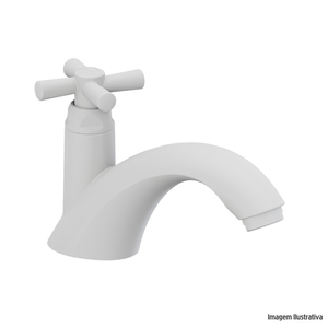 Torneira para lavatório cross branco tigre /ref:300000482.