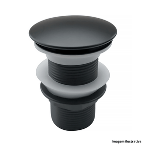 Valvúla click 1 1/4 preta inox flvx hydra /ref:vc114-bla.