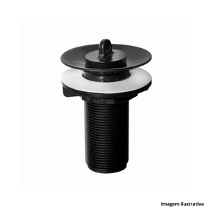 Valvula de lavatório preta sem ladrao  - astra /ref.vl7/s
