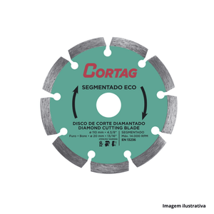 DISCO DIAMANTADO SEGMENTADO ECO 110X20mm - CORTAG /REF:61699.