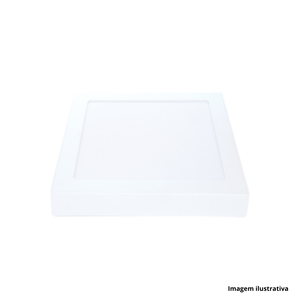 Painel de led pop quadrado sobrepor 18w amarelo 3000k - avant /ref.768100572