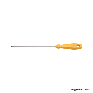Chave de fenda ponta cruzada 1/8 6 amarelo - tramontina /ref.41505/012
