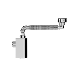 Sifão universal de parede com copo para lavatório cromado - blukit