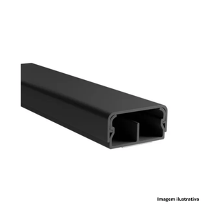 Canaleta para fio 20x10x2000mm preto - margirius /ref:21887