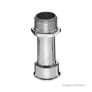 Prolongador latão cromado curto para torneira 3/4" - japi