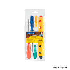 Jogo de chave de fenda 6 peças - tramontina /ref.41516/507