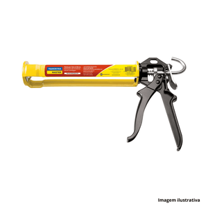 Pistola aplicadora de silicone 280ml com chapa de aço - tramontina /ref:43199/002