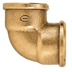 Joelho de cobre latão fêmea 3/4x3/4" - universo conexões