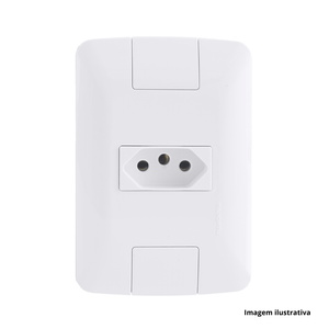 Conjunto C/ 1 TOMADA ARIA 20A 250V BRANCO - TRAMONTINA / Ref. 57241/013