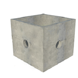 Caixa de concreto passagem 60x60